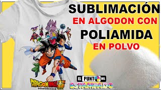 SUBLIMACION en ALGODON con POLIAMIDA en polvo 🔴 [upl. by Roxy418]