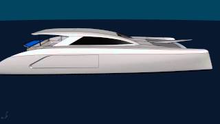 GForce 1800 CAD Rendering  Schionning Designs  Catamaran Kit [upl. by Aidua]