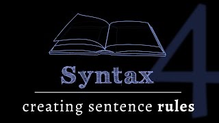 Grammar of Sentences Building Rules Lesson 4 of 4 [upl. by Oirottiv697]