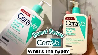 CeraVe Foaming Facial Cleanser HONEST REVIEW [upl. by Mairym]