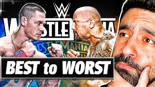 Ranking WrestleMania Main Events From WORST TO BEST Last 20 Years [upl. by Sussi]