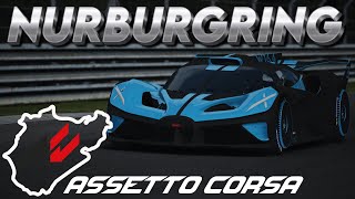 How fast can BUGATTI BOLIDE lap the Nurburgring Nordschleife 3rd person [upl. by Powers]