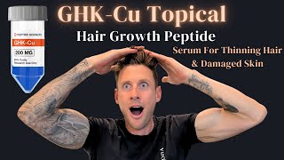 Best Topical Serum For Hair Loss amp SunDamaged Skin GHKCu Peptide No Injections [upl. by Janik793]