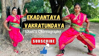 Ekadantaya Vakratundaya  Dance Cover  Dancer Ishani Pal [upl. by Nadab]