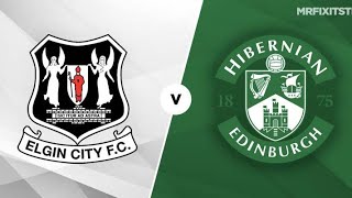 ELGIN CITY VS HIBERNIAN  Match Prediction  PremierSports Cup [upl. by Arahahs125]