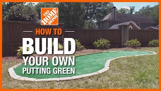 How to Make a Backyard Putting Green 🏌️  The Home Depot [upl. by Walkling922]