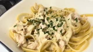 Homemade Alfredo Sauce Recipe  Making Chicken Fettuccine Alfredo  Rotisserie Chicken Meals [upl. by Airdnalahs]