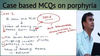 Porphyria  case based MCQ on porphyria  NEET PG Biochemistry [upl. by Ekalb]