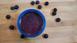 Baby Food  Blueberry Puree  69 months Baby Food recipe baby babyfood recipe healthyfood [upl. by Calie]