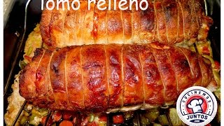 Lomo de cerdo relleno Una receta para navidad [upl. by Bertram]