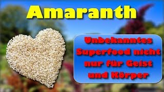 Amaranth – Unbekanntes Superfood nicht nur für Geist und Körper [upl. by Annawahs]