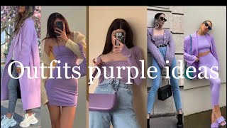 How to purple style ideas 2024 outfits purple trends  lookbook purple ideas for girls [upl. by Innoj]