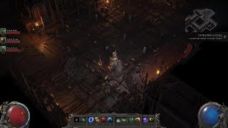 Path Of Exile Act 1 Final Boss Won on First Try Witch [upl. by Alexandrina]