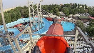 Scary Red Water Slide at Zoomarine [upl. by Ifill]