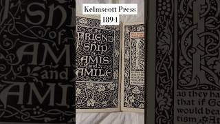 Kelmscott Press Original Amis et Amiles William Morris 1894 [upl. by Pedro]