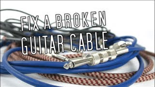 How To Fix A Broken Guitar Cable [upl. by Udele]