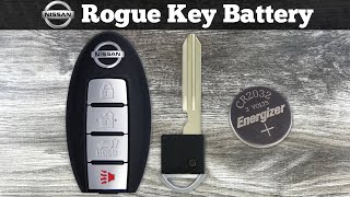 How To Replace Nissan Rogue Key Fob Battery 2014  2016 Change Replacement Rogue Remote Batteries [upl. by Nennerb]