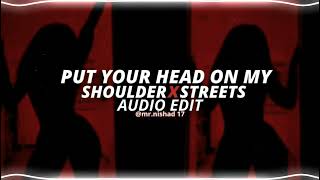 put your heads on my shoulder x streets  paul anka amp doja cat edit audio [upl. by Mandle]