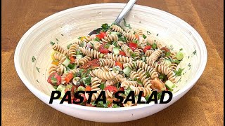 Mediterranean Pasta Salad  Vegan Recipe [upl. by Claus]