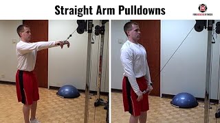 Straight Arm Pushdowns [upl. by Erlina]