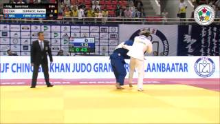 Kelita ZUPANCIC CAN Vs Naranjargal TSEND AYUSH MGL  Judo Grand Prix Ulaanbaatar 2014 70kg [upl. by Mendes]