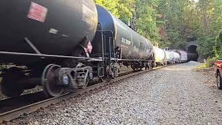 Norfolk Southern headed north the second tunnel at Oakdale TN [upl. by Essy940]