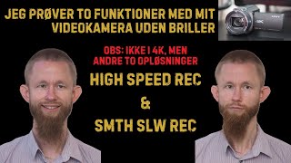 Jeg afprøver to modes på mit videokamera [upl. by Ainoz]