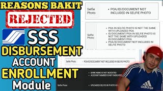 Bakit NareReject ang SSS Disbursement Account Enrollment Module  Rejected Bank Account sa SSS DAEM [upl. by Straus969]