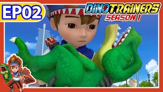 【DinoTrainers S1】EP02 TRex VS Hunting Team  Dinosaur for Kids  TRex  Cartoon  Toys  Robot [upl. by O'Reilly445]