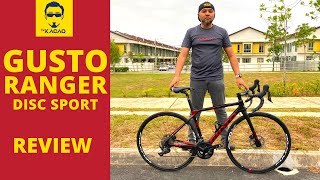 GUSTO GB RANGER DISC SPORT 2021 Road Bike Malaysia  Carbon UCI Shimano 105 Basikal Sepeda Review [upl. by Hnamik]