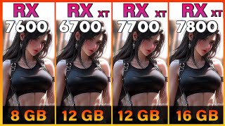 RX 7600 vs RX 6700 XT vs RX 7700 XT vs RX 7800 XT Tested in 10 Games  1080p vs 1440p [upl. by Atram676]