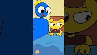 OH NO BABY YELLOW CYAN  Rainbow Friends Chapter 2 Animation rainbowfriendschapter2 shorts [upl. by Ttreve]