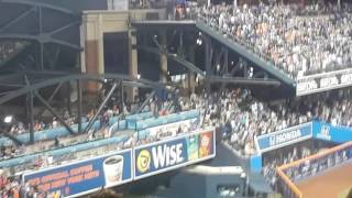 New York Mets upclose  Wilmer Flores hits walkoff home run July 22 2017 [upl. by Accem]