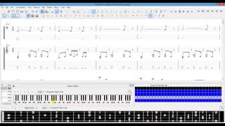 TUXguitar fretboard viewer modestutorial [upl. by Ettevey315]