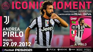 Pirlo PES 2021 Iconic Moment Trailer amp Max Level Stats shorts [upl. by Aicela]