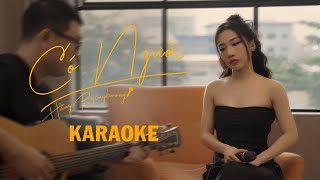 CÓ NGƯỜI  HẰNG BINGBOONG  OFFICIAL KARAOKE  ACOUSTIC [upl. by Kohcztiy]