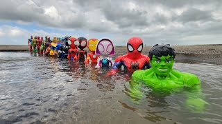 SUPERHERO AVENGERS HULK SMASH VS IRON SPIDERMAN VS IRONMAN THOR THANOS CAPTAIN AMERICA PART 16 [upl. by Mortensen849]