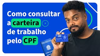 Como Consultar Carteira de Trabalho pelo CPF Passo a Passo CTPS Digital 2024  Acordo Certo [upl. by Amena]