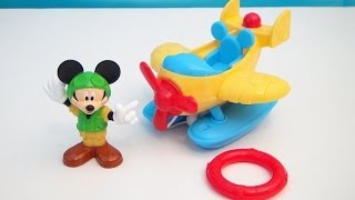 MICKEY MOUSE CLUBHOUSE RESCUE PLANE PLAYSET VIDEO TOY REVIEW [upl. by Yztim741]