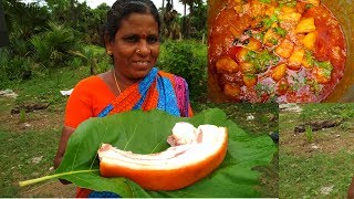 Cooking amp Tasting Pork Belly Curry In My Village  Farm Fresh Pork Recipe  Indian Pork Recipes 2017 [upl. by Notsew]