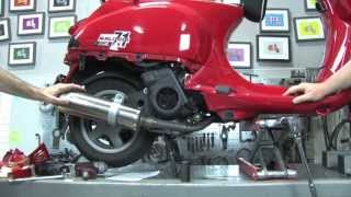 Installing a Malossi KitPolini Upgear Kit on a Vespa S 150 [upl. by Dougie850]