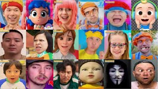 Face Dance Fun Blippi Ryan’s World Cocomelon D BillionsKulikitakati [upl. by Benji313]