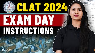 CLAT 2024 Exam Instructions  CLAT Admit Card  Must Watch [upl. by Rome542]