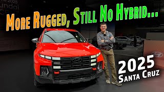 Hyundais 2025 Santa Cruz Pickup Gets Rugged Looks But The Hybrid Is Still MIA [upl. by Ursulette663]