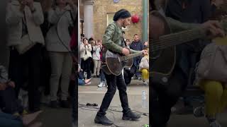 Busking in Covent Gardenthe amazing busker Luca performing quotVolarequot 😍🎸😍 [upl. by Labana]