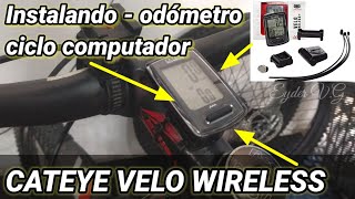 Instalando CATEYE VELO WIRELESS odómetro ciclo computador  bicicleta [upl. by Okiruy461]