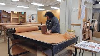 using the clay slab roller [upl. by Aires]