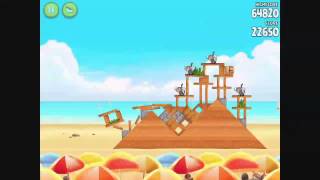 Angry Birds Rio  Golden Beachball Level 12  Walkthrough 3 Stars [upl. by Hernardo]