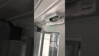 How to install single over head mag lock on wooden doordoorking accesscontrol motionFlorida247 [upl. by Etnemelc]