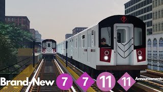 Roblox PTA Brand New R188 711 Train Announcements [upl. by Neeluj]